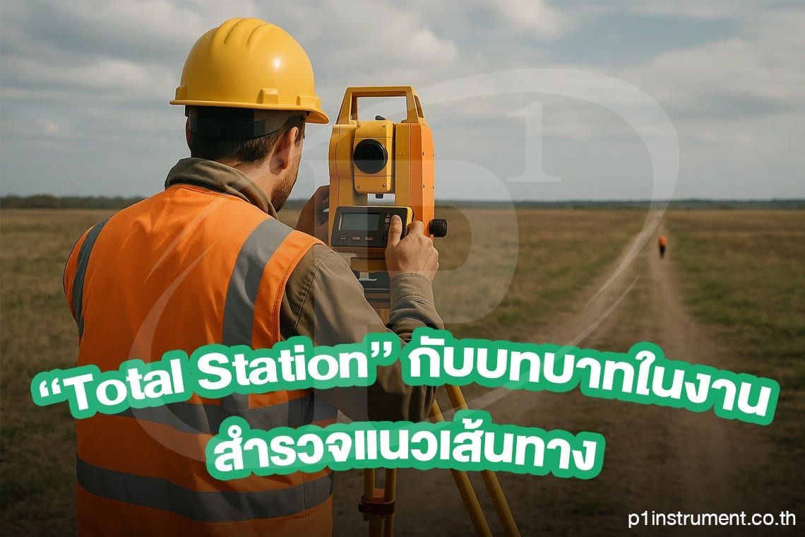 Total Station กับบทบาทในงานสำรวจแนวเส้น