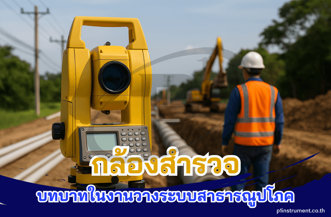 กล้องสำรวจกับบทบาทในงานวางระบบสาธารณูปโภค