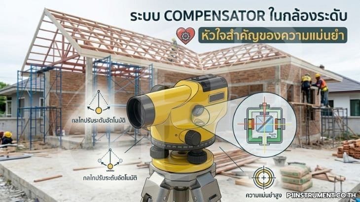 ระบบ Compensator ในกล้องระดับ หัวใจสำคัญของความแม่นยำ