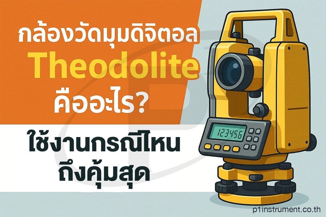 กล้องวัดมุมดิจิตอล Theodolite คืออะไร? ใช้งานกรณีไหนถึงคุ้มสุด