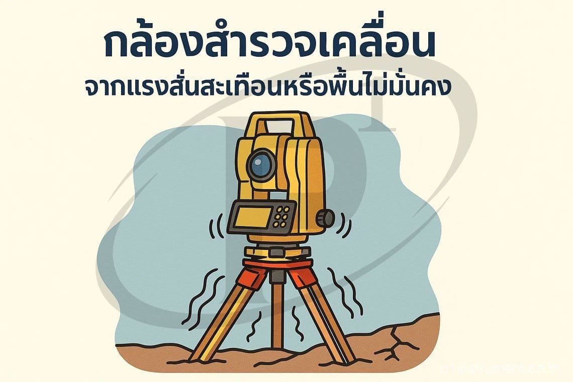 กล้องเคลื่อนจากแรงสั่นสะเทือนหรือพื้นไม่มั่นคง