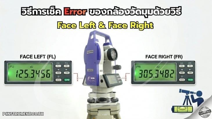 วิธีการเช็ค Error กล้องวัดมุมด้วยวิธี Face Left & Face Right