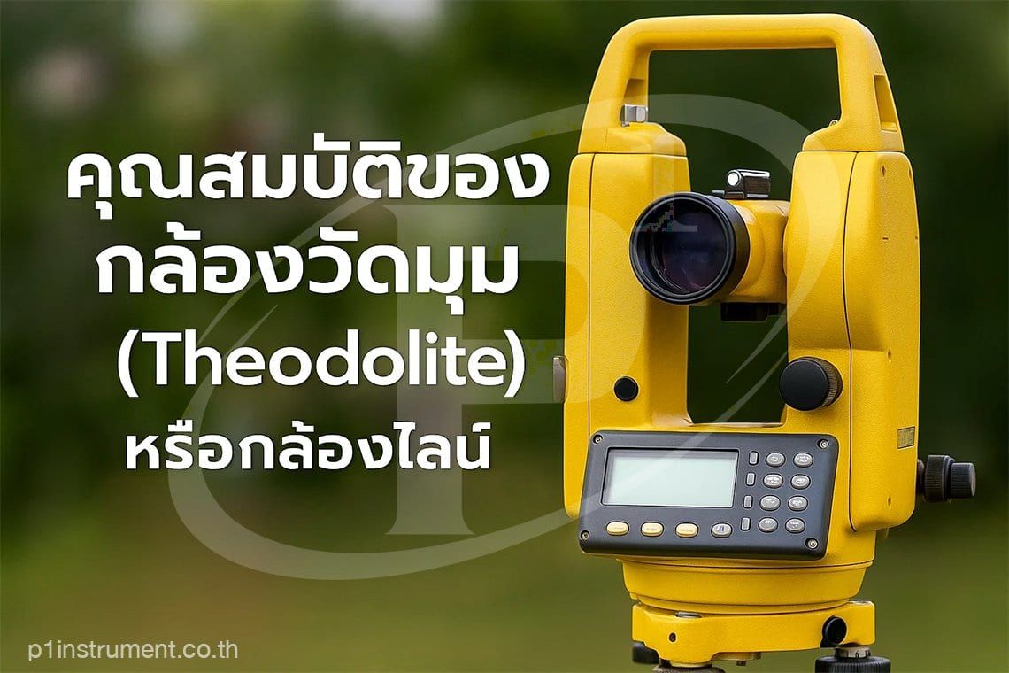 คุณสมบัติของกล้องวัดมุม (Theodolite) หรือกล้องไลน์ที่ใช้ในงานสำรวจ
