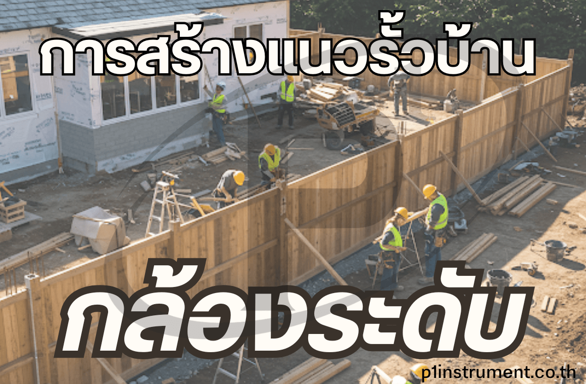สร้างแนวรั้วบ้านให้เป๊ะปัง ด้วยกล้องวัดระดับ