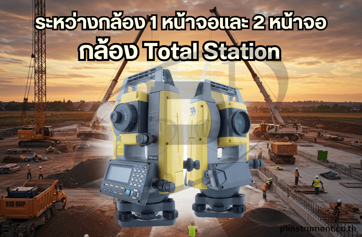 กล้อง Total Station มีสองหน้าจอ หรือ หนึ่งหน้าจอดีกว่ากัน ?