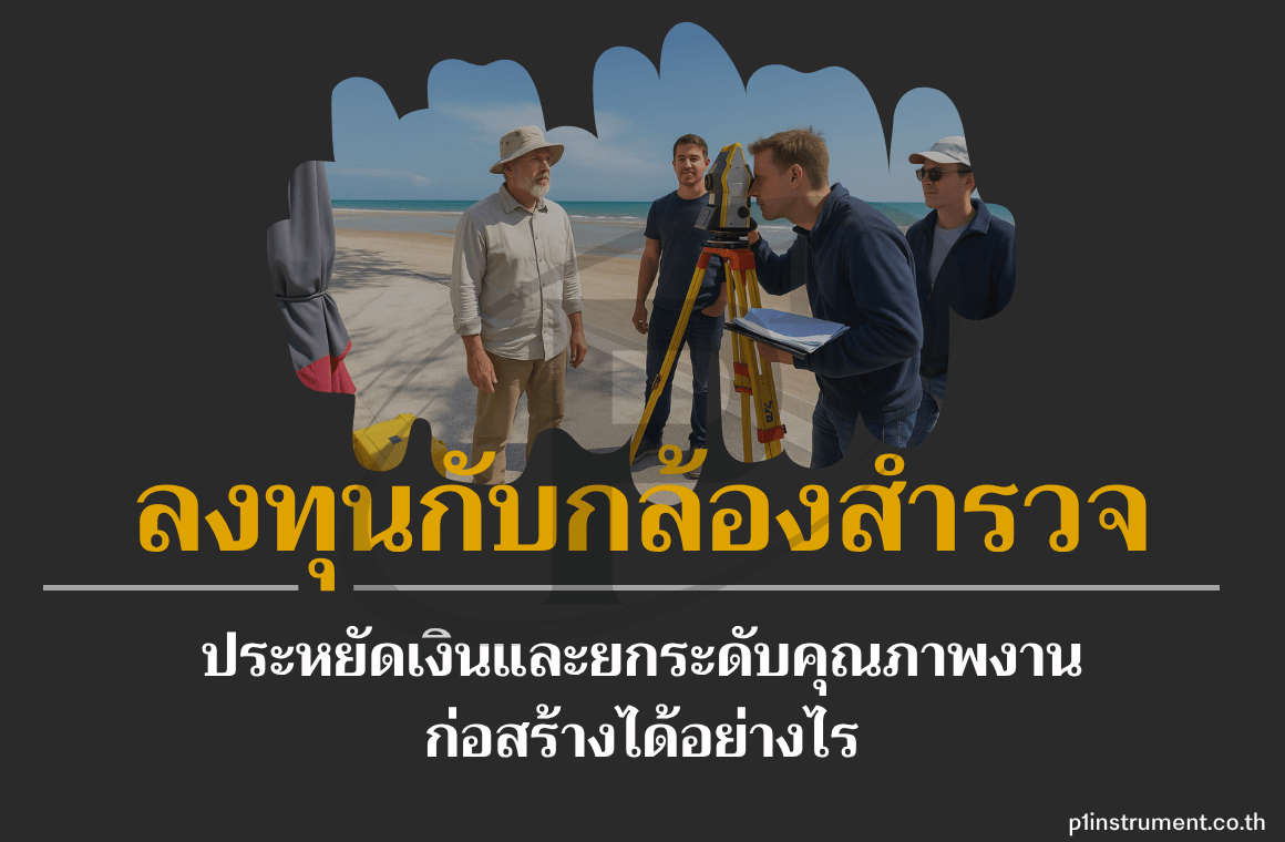 กล้องสำรวจ ประหยัดงบแยกระดับคุณภาพงานก่อสร้างได้ยังไง?