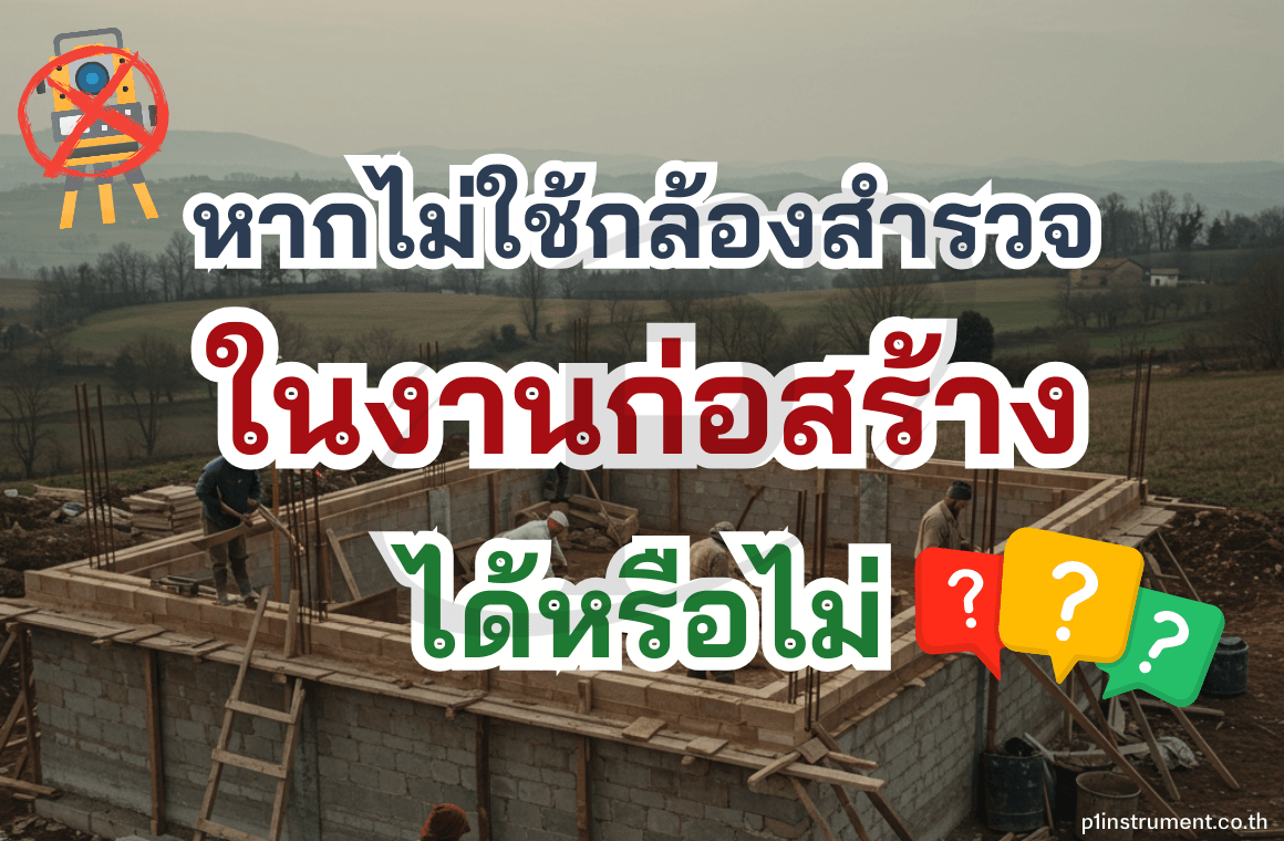 หากไม่ใช้กล้องสำรวจในงานก่อสร้าง ได้หรือไม่?