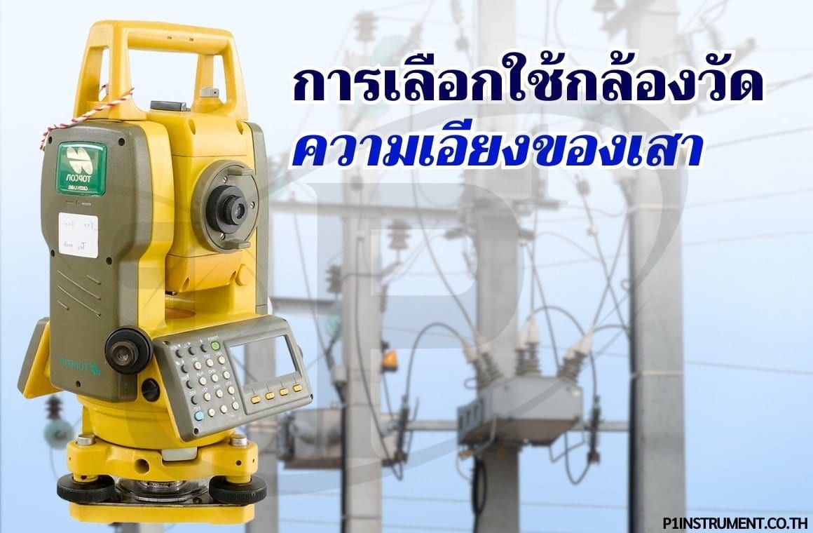 การเลือกใช้กล้องในการความเอียงของเสา