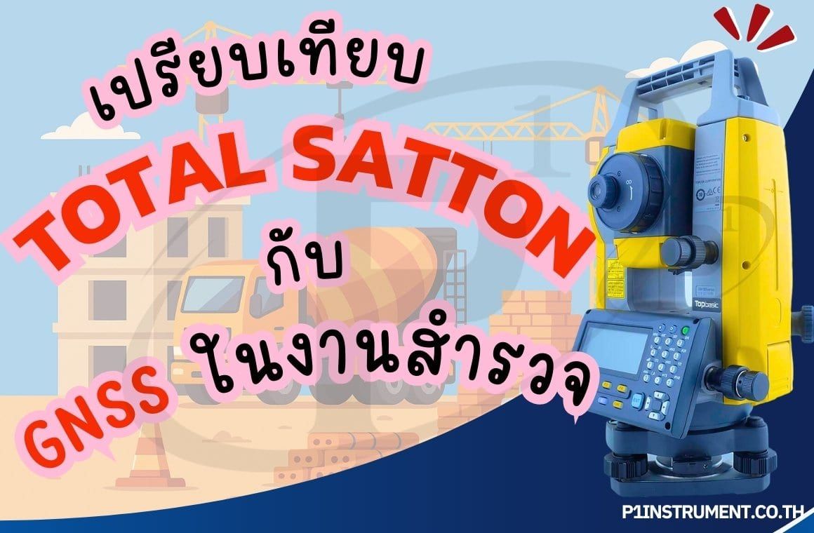 การเปรียบเทียบกล้อง Total Station และ GNSS ในงานสำรวจ
