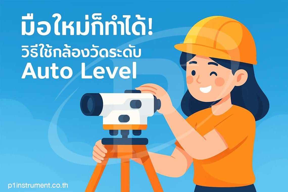 มือใหม่ก็ทำได้! วิธีใช้กล้องวัดระดับ Auto Level