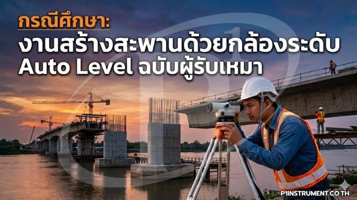 กรณีศึกษา: งานสร้างสะพานด้วยกล้องระดับ Auto Level ฉบับผู้รับเหมา