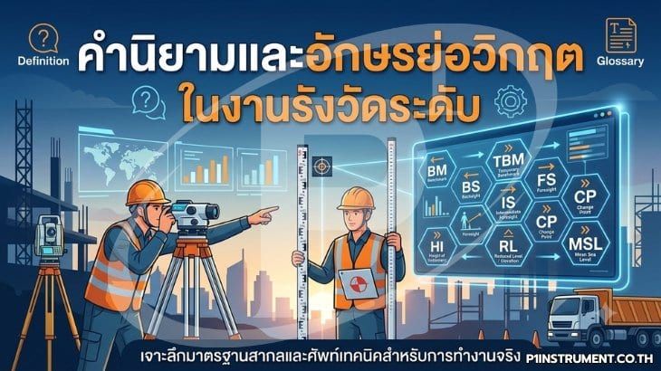 คำนิยามและอักษรย่อวิกฤต ในงานรังวัดระดับ
