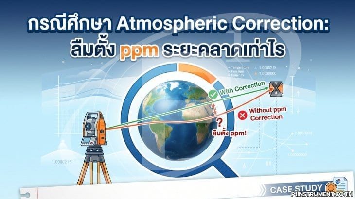 กรณีศึกษา Atmospheric Correction: ลืมตั้ง ppm ระยะคลาดเท่าไร