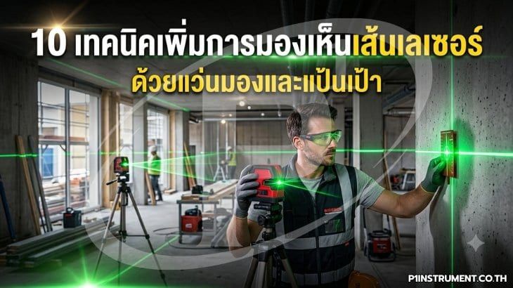 10 เทคนิคเพิ่มการมองเห็นเส้นเลเซอร์ ด้วยแว่นมองและแป้นเป้า