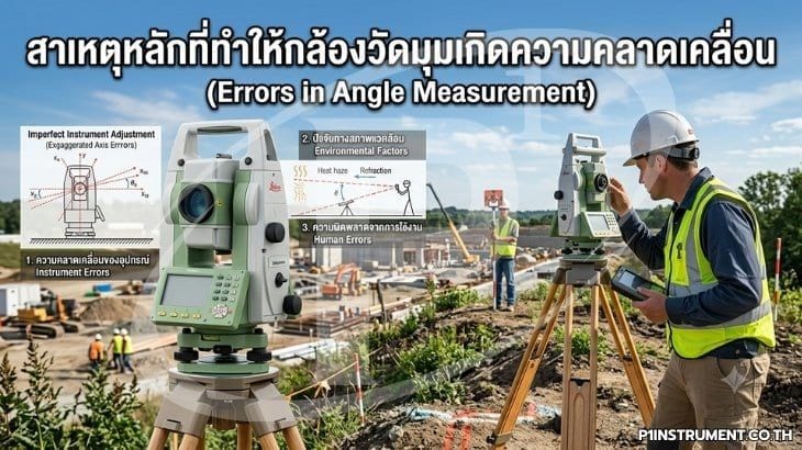 สาเหตุหลักที่ทำให้กล้องวัดมุมเกิดความคลาดเคลื่อน