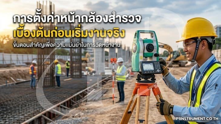 การตั้งค่าหน้ากล้องสำรวจเบื้องต้นก่อนเริ่มงานจริง