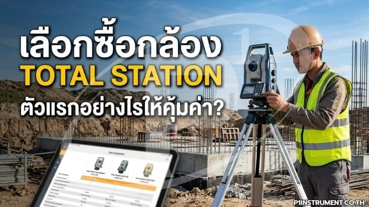 เลือกซื้อกล้อง Total Station ตัวแรกอย่างไรให้คุ้มค่า?