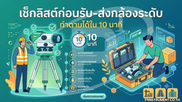 เช็กลิสต์ก่อนรับ-ส่งกล้องระดับ ทำตามได้ใน 10 นาที