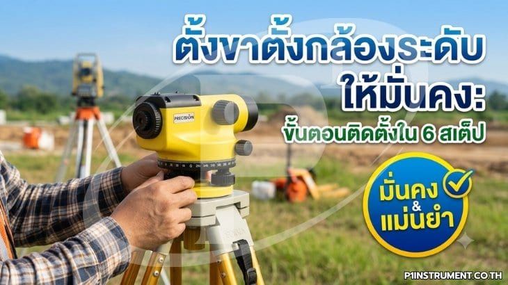 ตั้งขาตั้งกล้องระดับให้มั่นคง: ขั้นตอนติดตั้งใน 6 สเต็ป