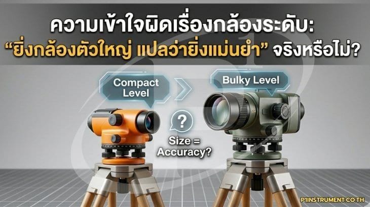 กล้องระดับ: "ยิ่งกล้องตัวใหญ่ แปลว่ายิ่งแม่นยำ" จริงหรือไม่?