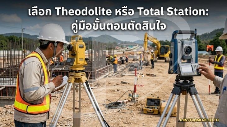 เลือก Theodolite หรือ Total Station: คู่มือขั้นตอนตัดสินใจ
