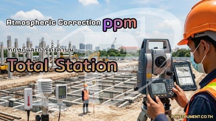 Atmospheric Correction (ppm): ทฤษฎีและการตั้งค่าบน Total Station