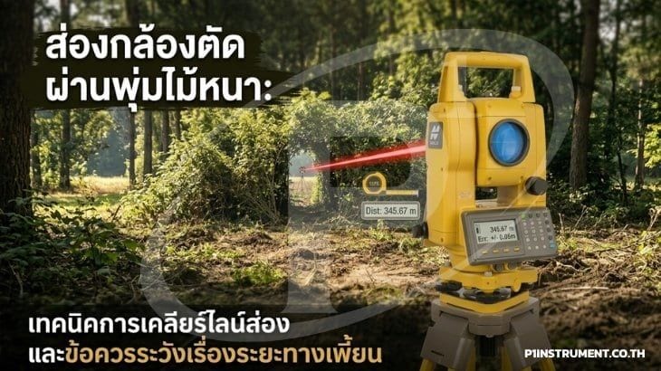 ส่องกล้องตัดผ่านพุ่มไม้: เทคนิคและข้อระวังเรื่องระยะทางเพี้ยน